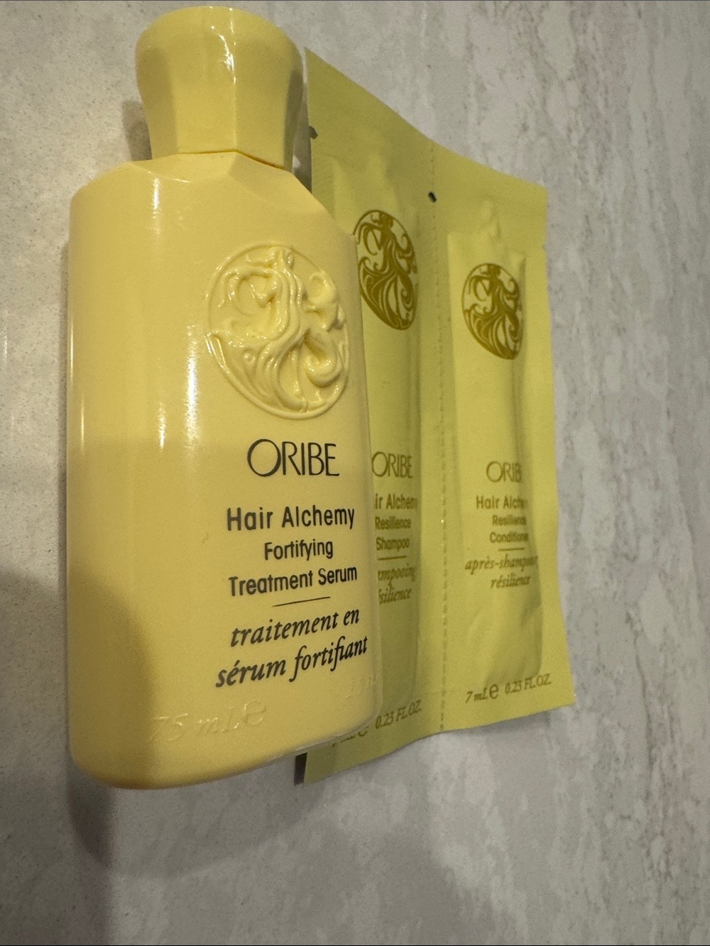 Oribe Yellow Hair Alchemy Fortifying Serum with Sample Sachets